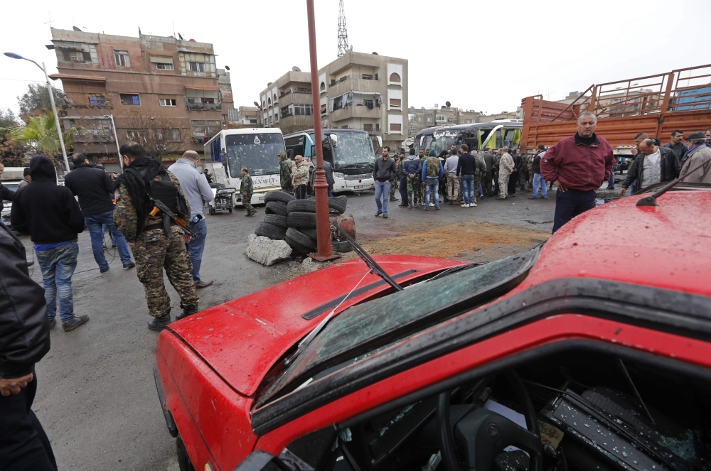 59 قتيلا على الاقل غالبيتهم من العراقيين في تفجيرين بدمشق القديمة