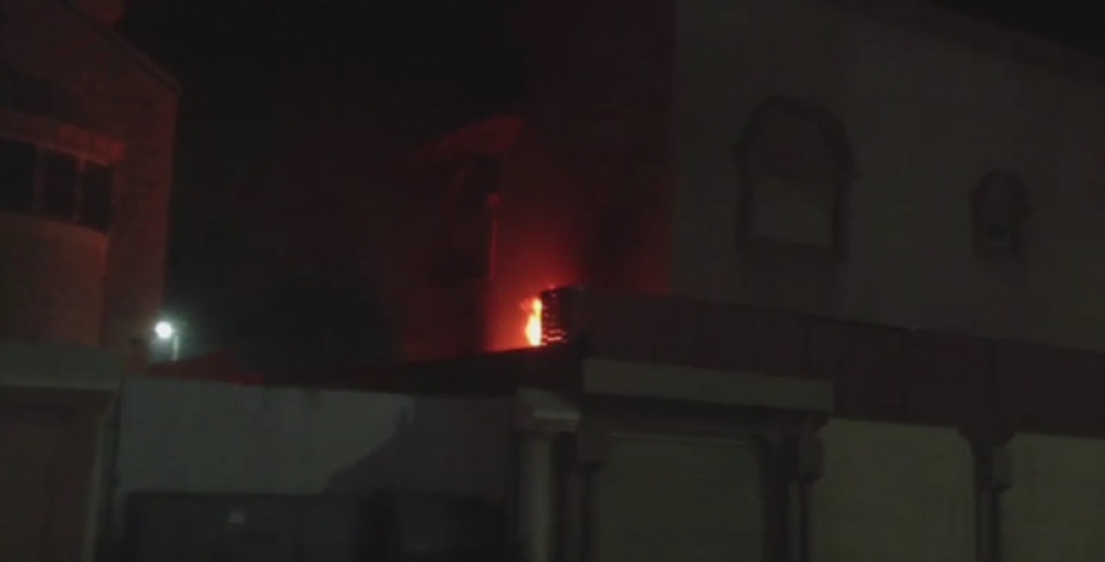 إرهابيون بالعوامية يحرقون منزل نبيه آل إبرهيم