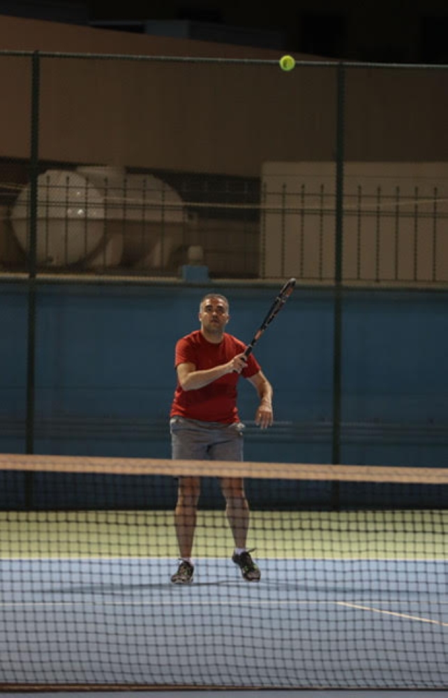 منافسات قوية في بطولة وزير الداخلية للتنس