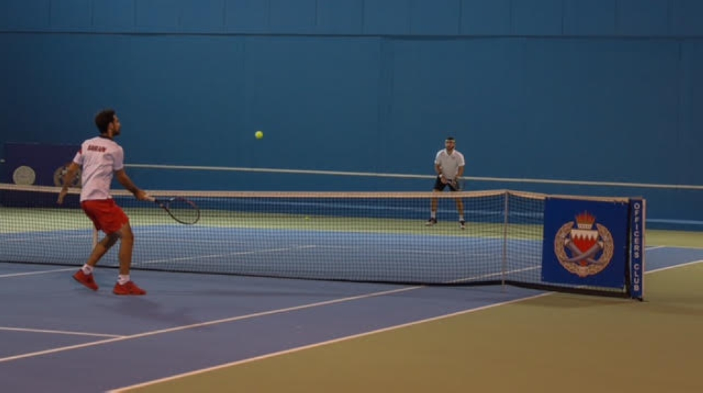 منافسات قوية في بطولة وزير الداخلية للتنس