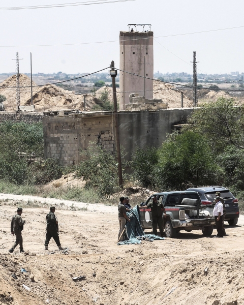 بالصور - "حماس" تقيم منطقة عازلة على حدود غزة ضمن تفاهمات مع مصر