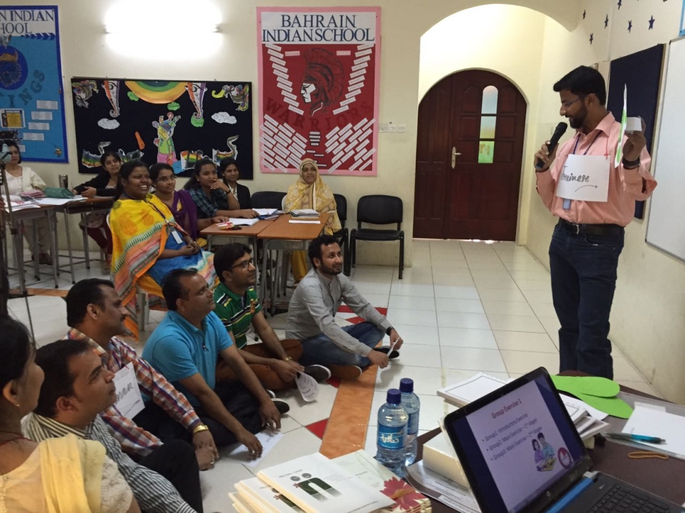 ورشة تدريب تخصصية لمدرسي "البحرين الهندية"