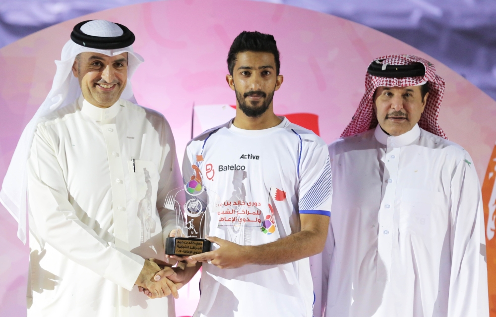 تكريم الأفضل في دوري خالد بن حمد لذوي الإعاقة