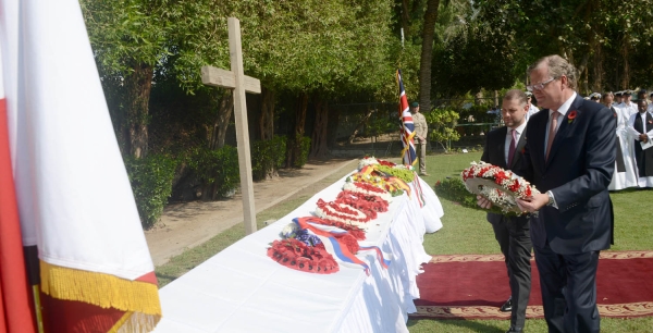 وزير الخارجية يشارك في إحياء ذكرى يوم الهدنة بسفارة المملكة المتحدة