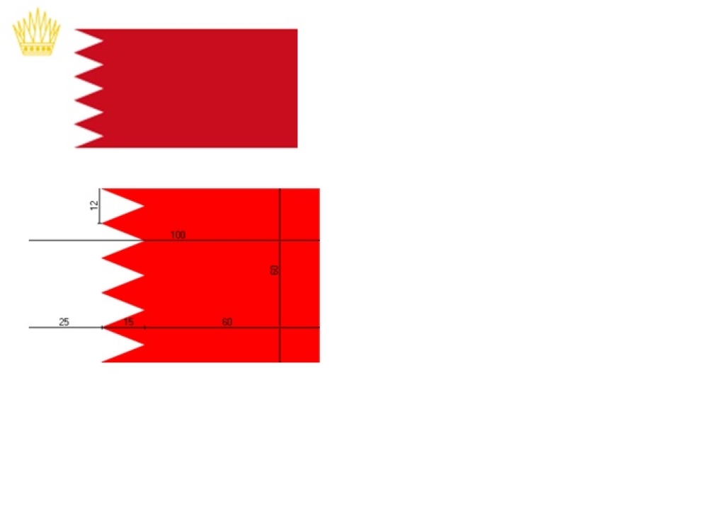 البحرين علم علم مملكة