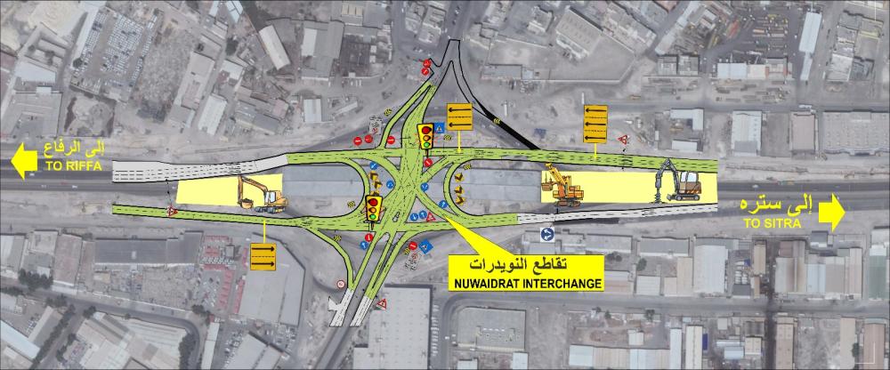 إشارة ضوئية جديدة بتقاطع "جابر الصباح" مع "النويدرات"