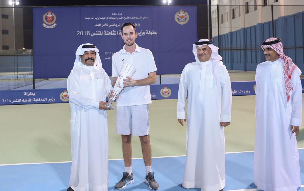 ريك دي غروت يحصد بطولة وزير الداخلية المفتوحة الثامنة للتنس