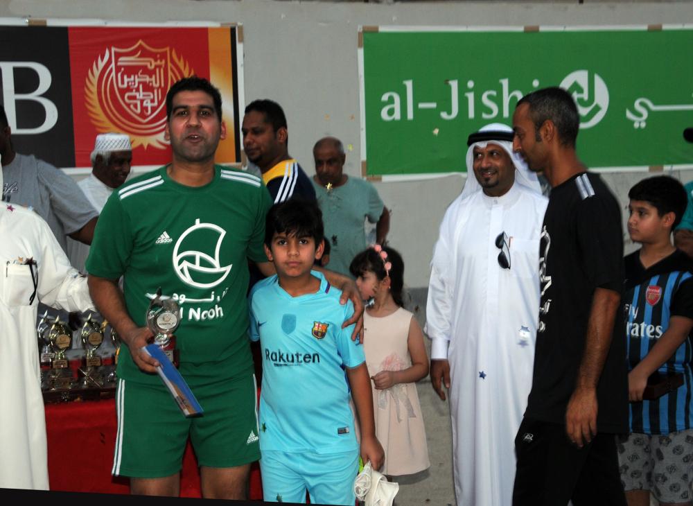 "البحرين الوطنى" بطلاً لدورة السقية الرمضانية للقدم