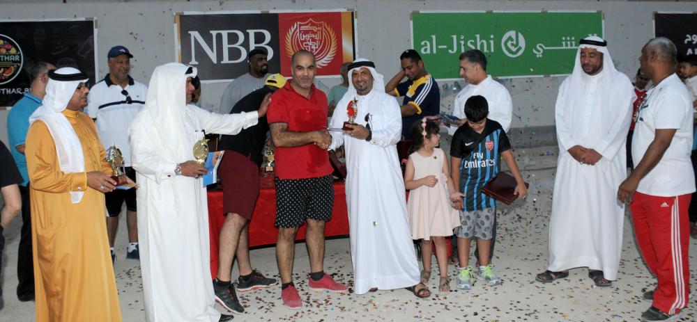 "البحرين الوطنى" بطلاً لدورة السقية الرمضانية للقدم