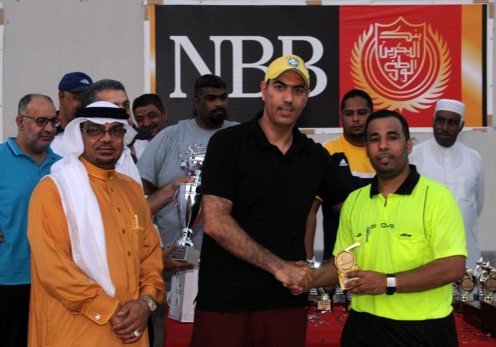 "البحرين الوطنى" بطلاً لدورة السقية الرمضانية للقدم