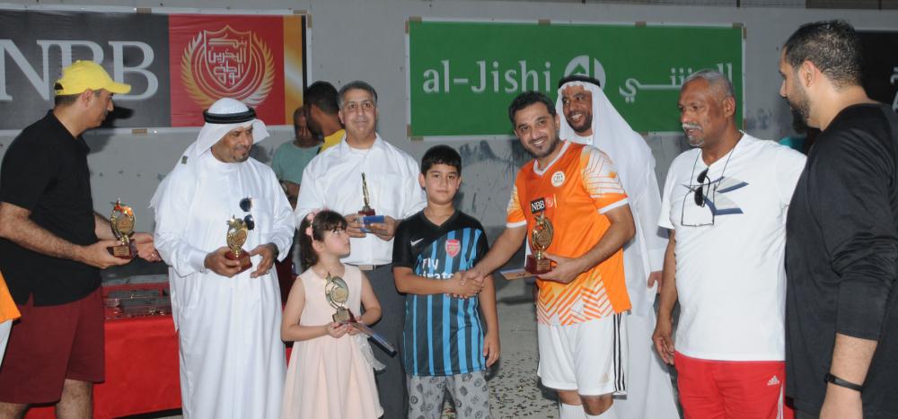 "البحرين الوطنى" بطلاً لدورة السقية الرمضانية للقدم