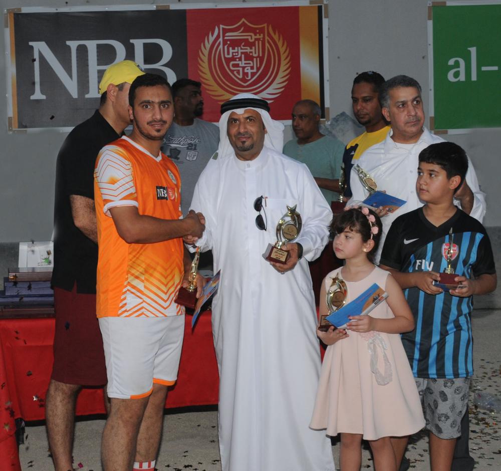 "البحرين الوطنى" بطلاً لدورة السقية الرمضانية للقدم