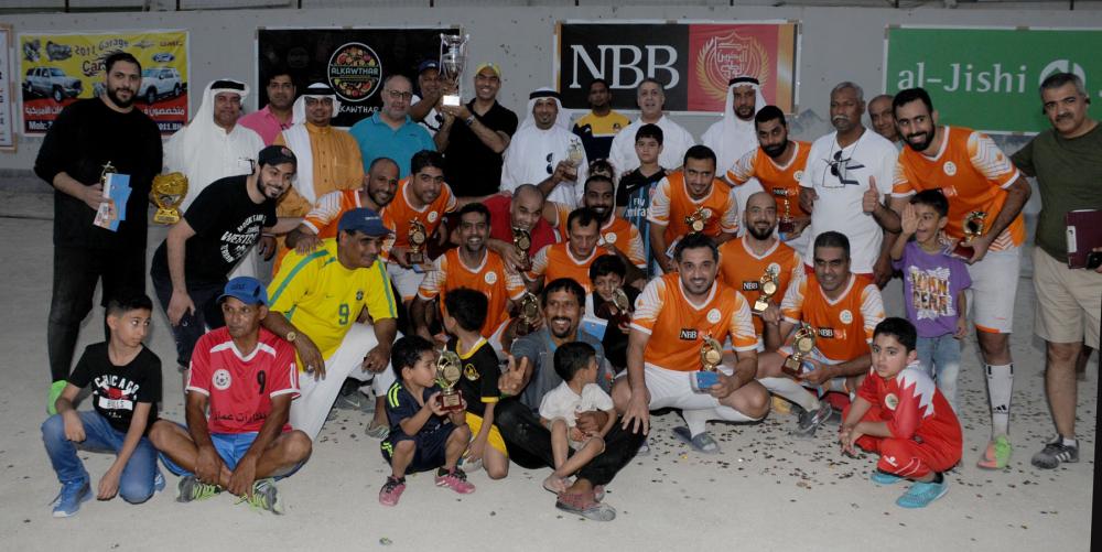 "البحرين الوطنى" بطلاً لدورة السقية الرمضانية للقدم
