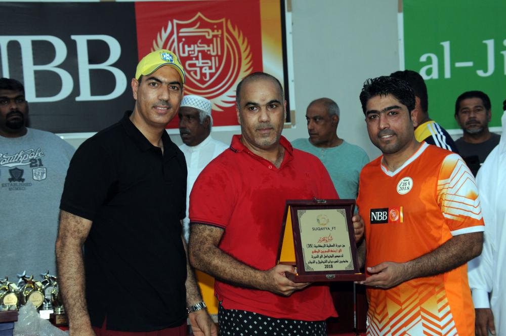 "البحرين الوطنى" بطلاً لدورة السقية الرمضانية للقدم
