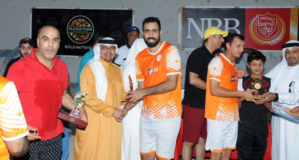 "البحرين الوطنى" بطلاً لدورة السقية الرمضانية للقدم