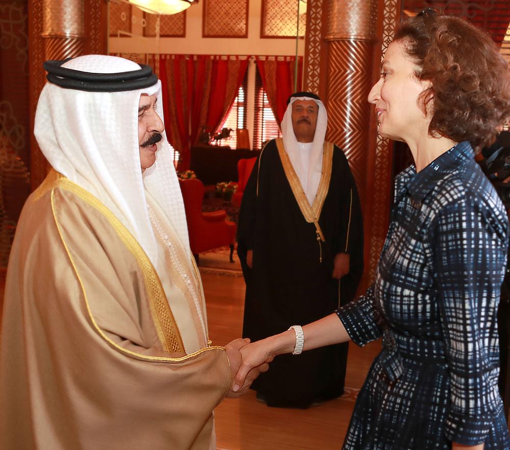 الملك: تطور مستمر في التعاون بين البحرين و"اليونسكو" ثقافياً وتعليمياً