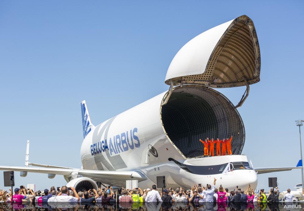 ناقلة الطائرات الأولى BelugaXL تكمل رحلتها التجريبية