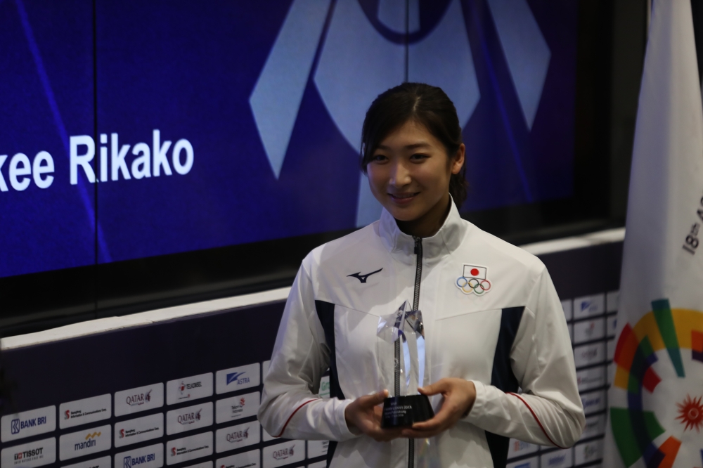 اليابانية إيكي تنال جائزة أفضل رياضي في الآسيوية