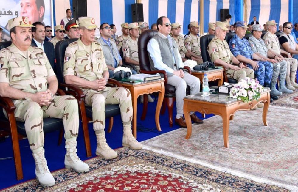 السيسى يشهد الرماية الصاروخية لوحدات الدفاع الجوى المصرية