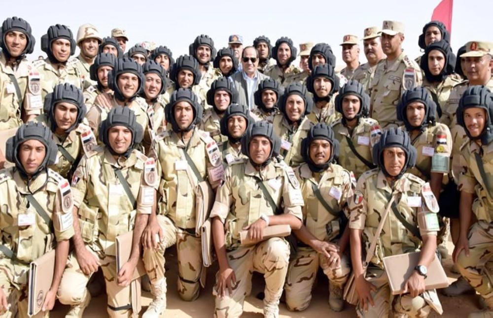 السيسى يشهد الرماية الصاروخية لوحدات الدفاع الجوى المصرية