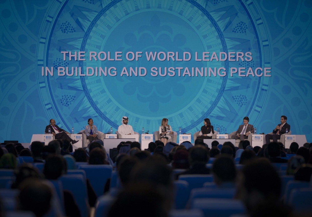 ناصر بن حمد بمنتدى شباب العالم: الأمن والرعاية الوطنية والأمل محاور أساسية لإدارة السلام