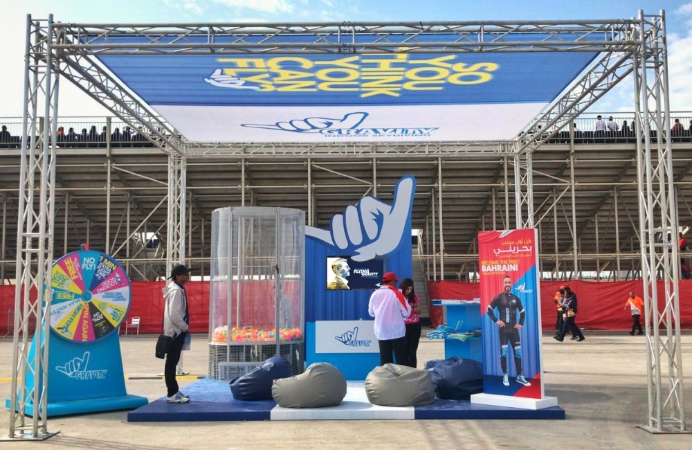 حلق مع "جرافيتي" خلال مهرجان "البحرين تتسوق"