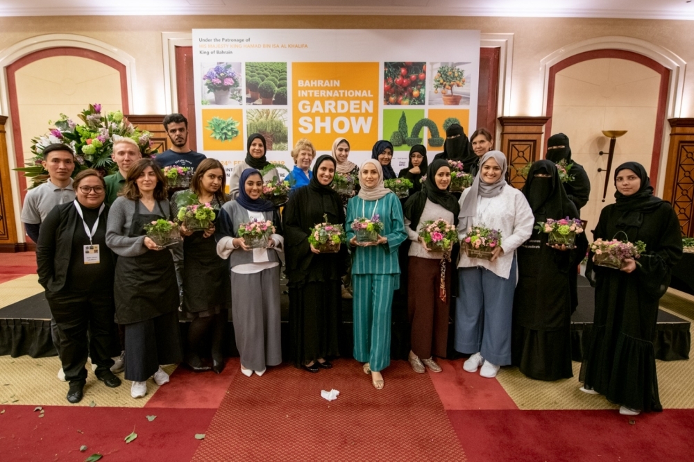 "البحرين الدولي للحدائق" يشهد تدشين سلسلة فعاليات "دورات الزهور"
