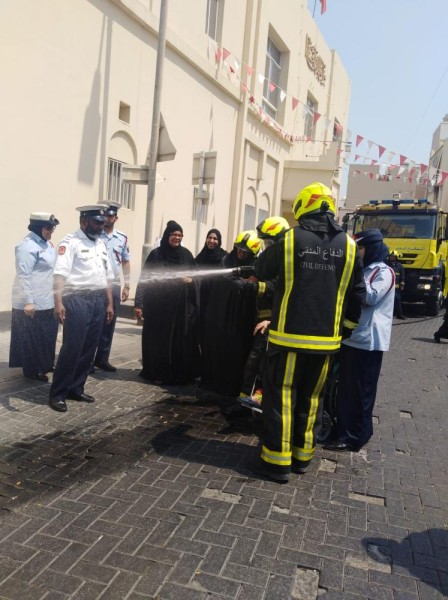 "الدفاع المدني" يجري عملية إخلاء وهمي بـ"دار يوكو" لرعاية الوالدين