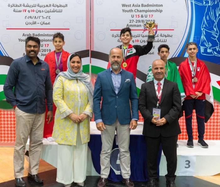 الأردن في صدارة البطولة العربية للناشئين للريشة الطائرة