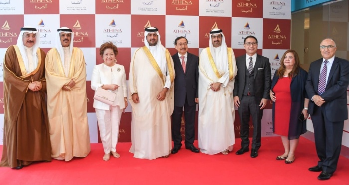خليفة بن راشد يفتتح مدرسة أثينا الخاصة لتعليم ذوي الاحتياجات