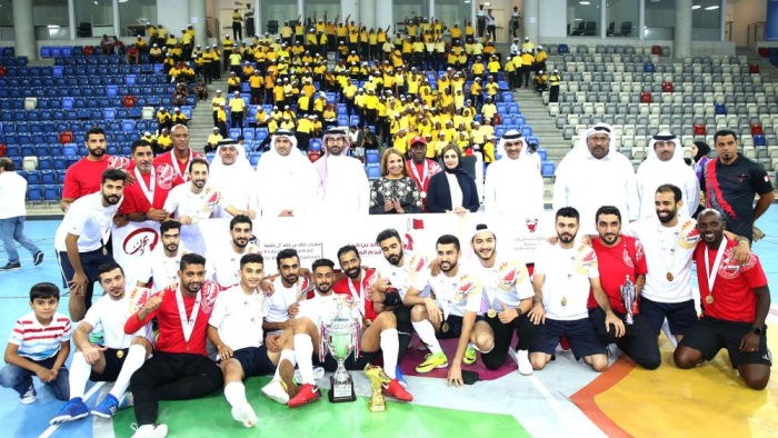 المؤيد يتوج فريق وزارة الداخلية بلقب دوري خالد بن حمد لكرة قدم الصالات