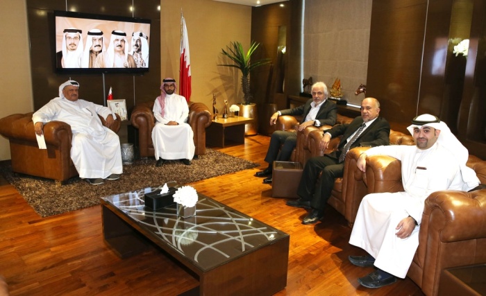 المؤيد يستقبل محمد بن عبدالرحمن ويشيد بالتحضيرات لحفل اعتزال اللاعب شهرام