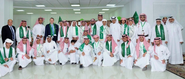 طلبة "الخليج العربي" يحتفلون باليوم الوطني السعودي