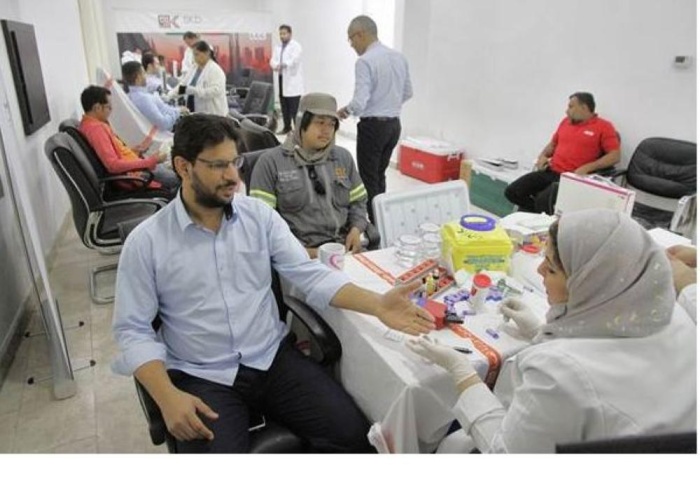 حملة تبرع بالدم لمنتسبي "كاظم الدرازي"