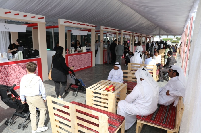 علم البحرين يزيّن مبنى آركابيتا بمساحة 3850 متراً مربعاً