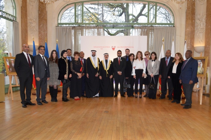 سفير البحرين في باريس يقيم حفل استقبال بمناسبة الاحتفال بالعيد الوطني