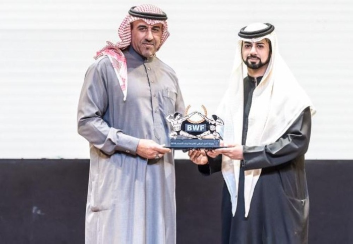 الغانم يتوج الفائزين بلقب بطولة العيد الوطني لبناء الأجسام