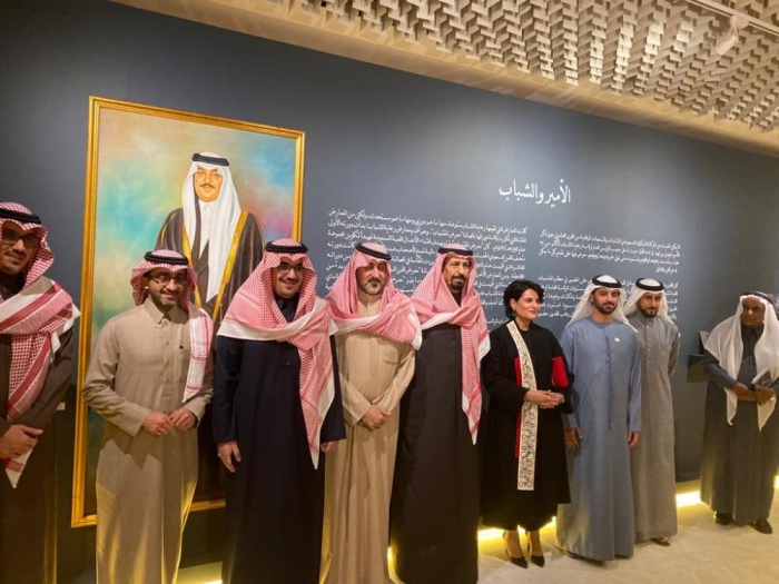 هلا بنت محمد تحضر افتتاح صالة الأمير فيصل بن فهد للفنون التشكيلية بالرياض
