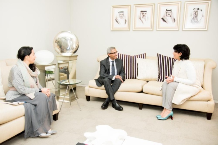 سعادة مدير عام الثقافة والفنون بهيئة الثقافة تستقبل السفير المصري لدى البحرين