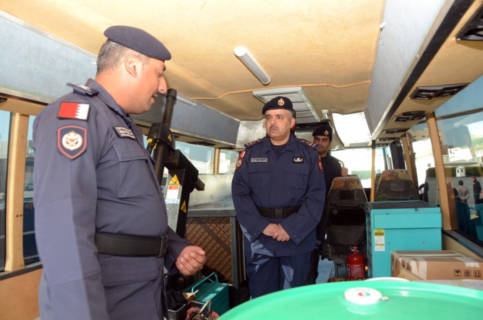 مساعد رئيس الأمن العام للعمليات يتفقد القوات والآليات المشاركة بـ"أمن الخليج العربي 2"