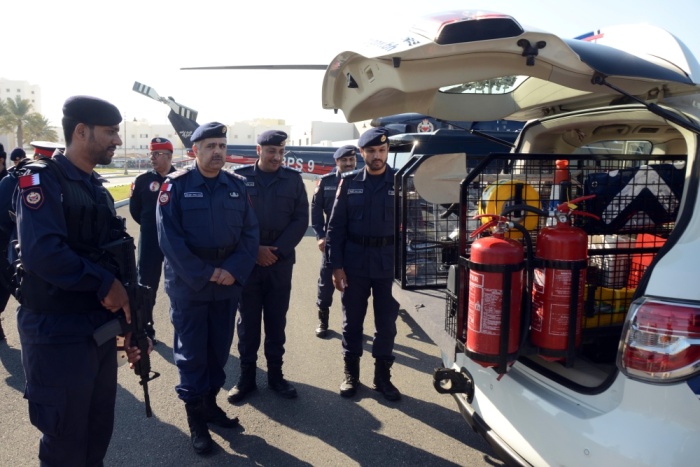 مساعد رئيس الأمن العام للعمليات يتفقد القوات والآليات المشاركة بـ"أمن الخليج العربي 2"