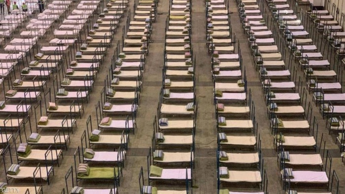 "بؤرة كورونا" بالصور.. مستشفى كبير و"مدينة أشباح"