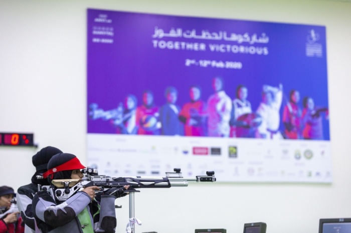 البحرين تخطف ذهبية البندقية 10 متر الفرق في "عربية السيدات 2020"