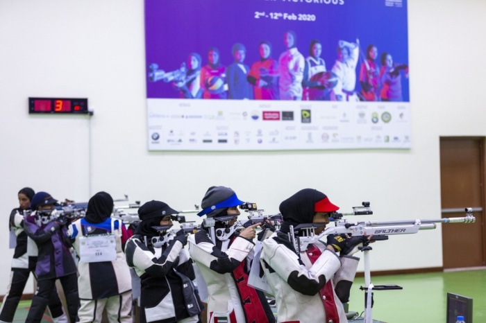 البحرين تخطف ذهبية البندقية 10 متر الفرق في "عربية السيدات 2020"