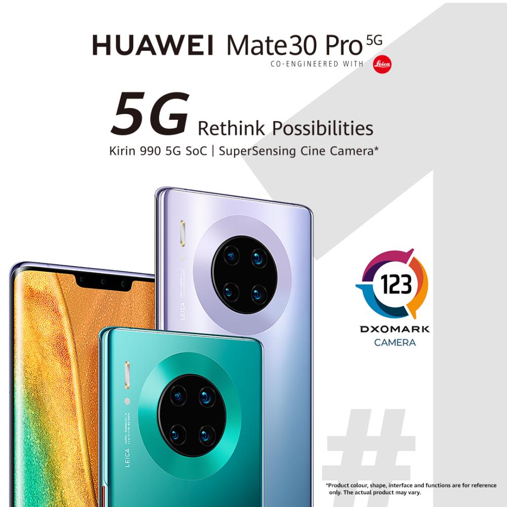 "HUAWEI Mate 30 PRO 5G" في صدارة اختبارات DXOMARK العالمية