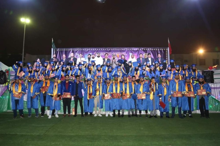 المدرسة الباكستانية تحتفل بتخريج الفوج الثاني للعام الدراسي 2019/2018