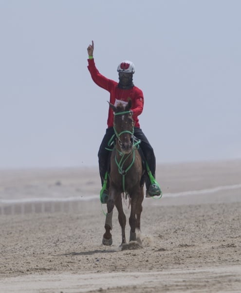 ناصر بن حمد يتابع بطولة سموه للقدرة وينيب فيصل بن راشد لتتويج الأبطال