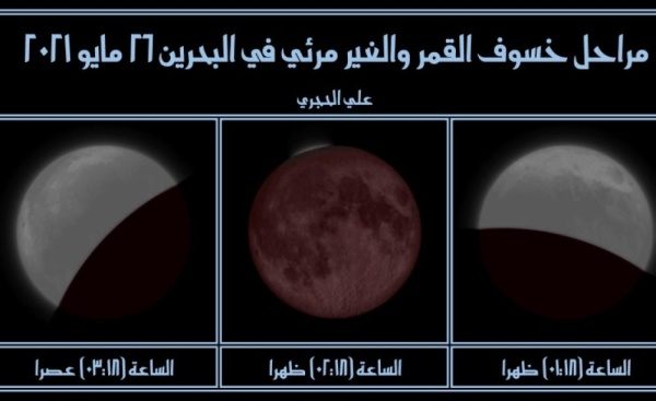 الحجري: الأربعاء القادم خسوف كلي للقمر وغير مرئي في البحرين