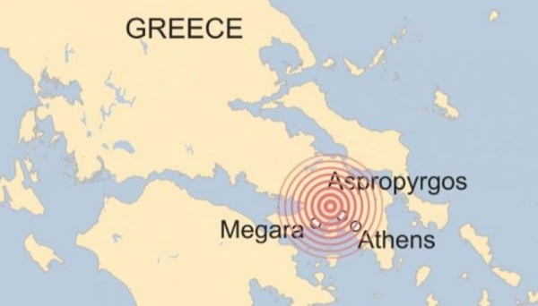زلزال قوة 4 درجات يهز عاصمة اليونان