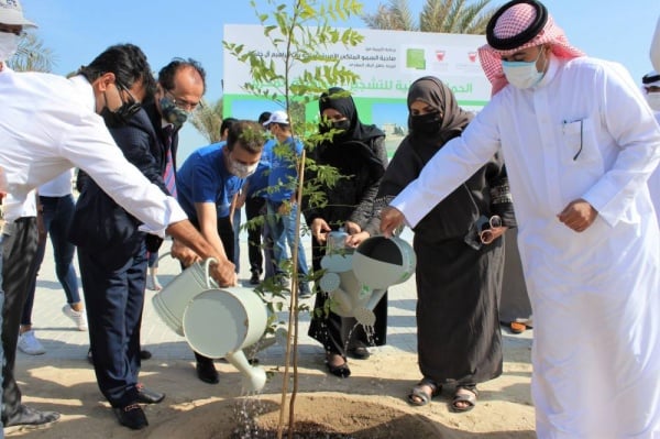 تشجير كورنيش البسيتين وممشى سماهيج بدعم من "التمويل الكويتي" و"فريد بدر" و"ذا مارتشنت"